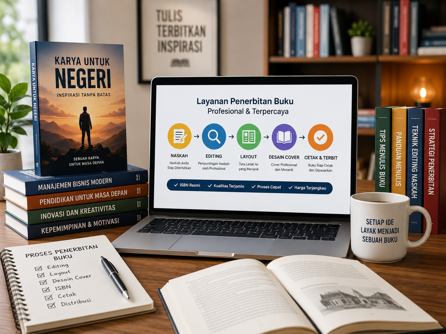 Jasa Penerbitan Buku Profesional untuk Penulis, Akademisi, dan Perusahaan