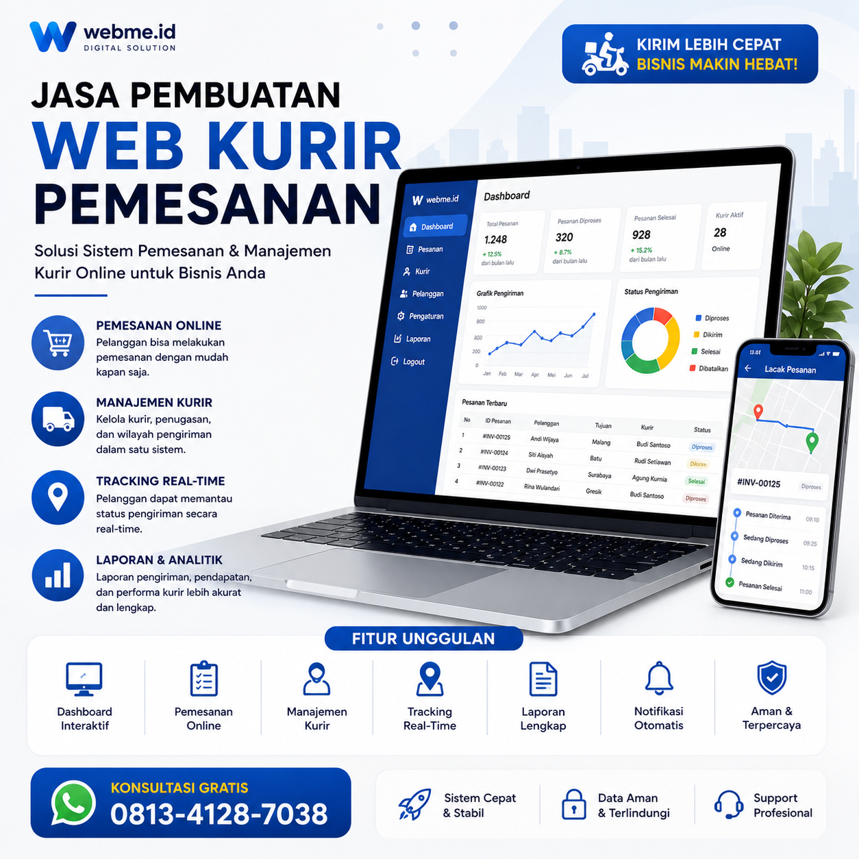 Jasa Pembuatan Web Delivery Pemesanan Profesional