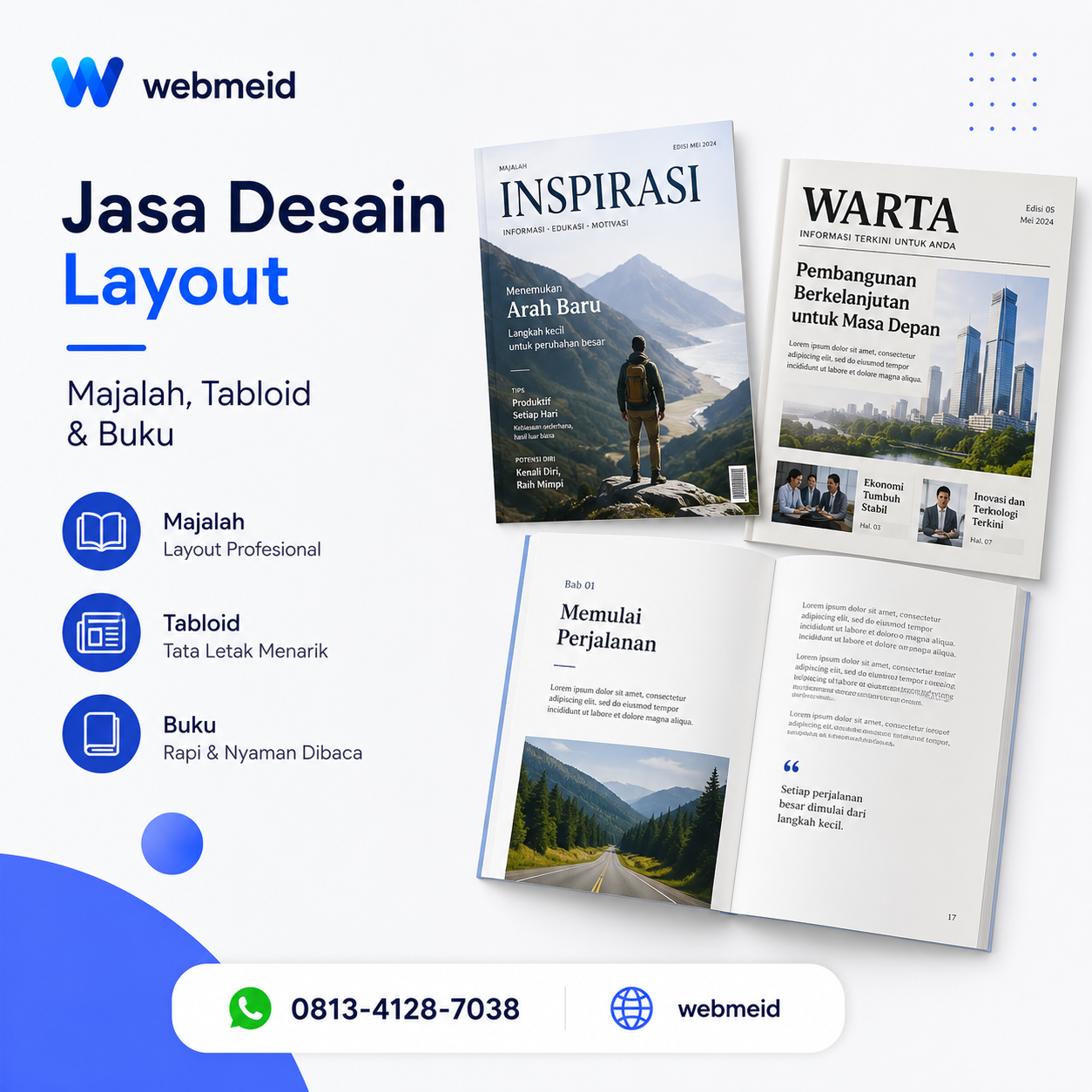 Jasa Desain Layout untuk Majalah, Tabloid, maupun Buku Profesional