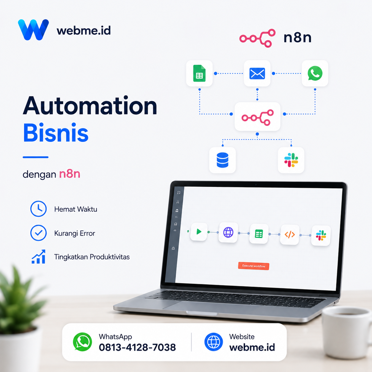Jasa Automation Bisnis Menggunakan n8n