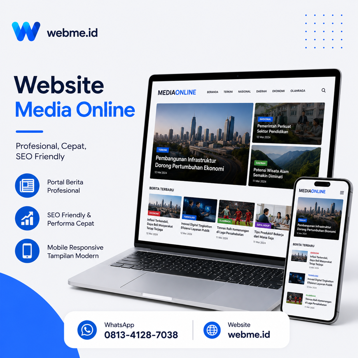 Jasa Pembuatan Website Media Online Profesional